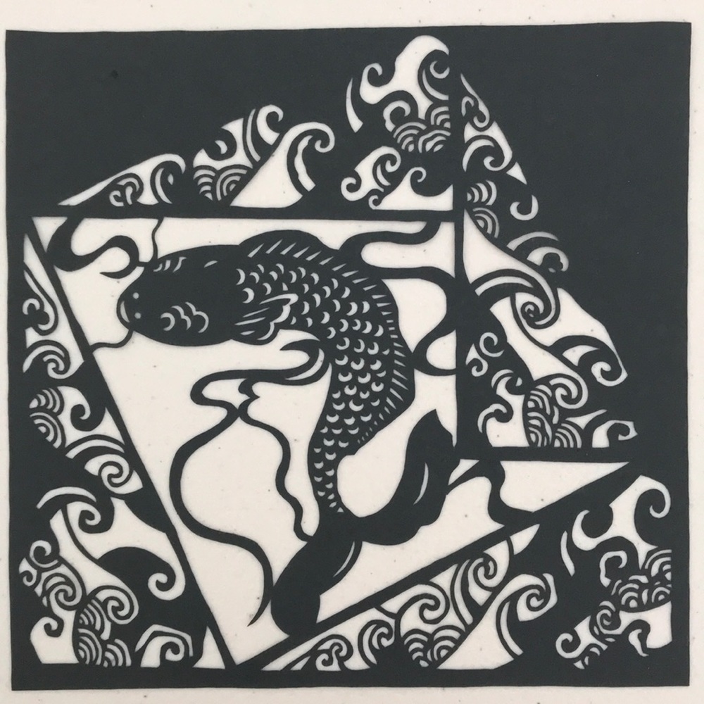 🔥ON SALE🔥Fish 💖 Handmade PaperCut Silhouette Scherenschn…